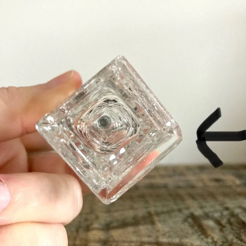 Cut glass salt and pepper shakers
